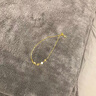 奢萊斯勒奢侈飾品【七夕情人節(jié)禮物】愛(ài)心四葉草金手鏈女紀(jì)念日生日送女友 黃色 莫桑石足手鏈（定制款） 曬單實(shí)拍圖