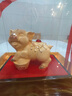 莫尼森  MOREISAN絨沙金小豬擺件工藝品生肖豬家居客廳酒柜裝飾品新居喬遷生日禮物 中號(hào) 富足安康 長(zhǎng)20.5寬13.5高25 曬單實(shí)拍圖