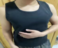 貓人（MiiOW）冬季新款保暖羊羔絨上衣背心男士加絨加厚馬甲打底老頭衫修身瑣溫 羊羔絨男士背心黑色+厚 2XL 適合140-160斤 曬單實(shí)拍圖