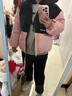 FSHE2025新款棉服女短款冬季學(xué)生立領(lǐng)拼色面包服加厚寬松小襖 粉色 M 建議90-115斤 曬單實(shí)拍圖