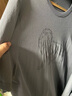 金利來(lái)【含桑蠶絲】春夏季節短袖T恤男時(shí)尚個(gè)性獅子提花圓領(lǐng)上衣 58灰色 2XL 185/100A 推薦165-180斤 曬單實(shí)拍圖