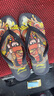 李寧（LI-NING）游泳拖鞋人字拖男新款游泳夾腳沙灘夾趾涼拖輕便透氣防滑涂鴉潮流 LNXT926 舞龍臉譜 40 曬單實(shí)拍圖