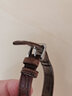 優(yōu)倫詩適用浪琴阿瑪尼天梭卡西歐表帶圈環(huán)真皮活動(dòng)圈卡扣扣環(huán)皮圈皮帶扣 深棕真皮表圈2個(gè)+工具 18mm 曬單實(shí)拍圖