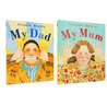 英文原版繪本 安東尼·布朗 My Mum My Dad 我媽媽我爸爸兩冊 平裝大開(kāi)本【0-5歲】送音頻 曬單實(shí)拍圖