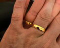 金昌祥999足金 黃金戒指 光面活口戒指 情侶戒指天元戒指送對象男女同款 光面戒指 金重3.78g 曬單實(shí)拍圖