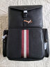 巴利（BALLY）雙肩包男士旅行包背包商務(wù)通勤 黑色配紅白條紋 曬單實(shí)拍圖