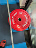 馬西（MASSFIT）商用Crossfit全膠片高彈片杠鈴片彩色環(huán)保彈跳片 全膠片黃色15KG*2片 曬單實(shí)拍圖