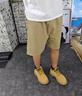 森馬（Senma）馬丁靴男高幫2025新款秋季英倫風(fēng)工裝鞋戶外防滑大黃靴情侶款潮流 黃色 (單鞋) 36 曬單實(shí)拍圖