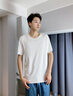 Calvin Klein內(nèi)衣【黑標(biāo)系列】夏季男士簡約刺繡ck舒適打底家居短袖T恤NB3632 100-月光白 M 曬單實(shí)拍圖