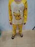 G.DUCKKIDS兒童睡衣男童春秋長(cháng)袖薄款棉卡通0一15中大童男孩12家居服夏套裝 皮卡丘長(cháng)袖套裝版 16碼建議138-148cm 曬單實(shí)拍圖