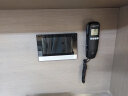 中诺w018壁挂电话机座机酒店家用挂墙小分机来电双屏显示桌壁两用免电池固定电话 W018黑色 实拍图