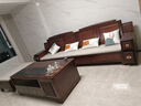 懷泰胡桃木茶幾新中式現代簡(jiǎn)約客廳家用一體辦公室茶臺帶燒水壺茶桌 烏金木色1.5米 曬單實(shí)拍圖