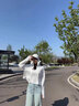 浪莎防曬衣女夏季薄款黑膠帽檐原紗冰絲upf50+高級防曬涼感防曬服新款 氣質(zhì)灰 L （90~120斤） 曬單實拍圖