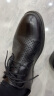 红蜻蜓夏季商务正装系带皮鞋男士镂空皮凉鞋打孔透气 WTA73761L黑色38 实拍图