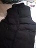 森爵豹 馬甲男秋冬季羽絨絨棉加厚純色坎肩背心馬夾韓版休閑修身男士棉馬甲大碼男裝 黑色 2XL  125-140斤 曬單實(shí)拍圖