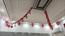 粉色生日氣球吊墜心形新房裝飾婚禮女方布置場(chǎng)景浪漫雨絲吊頂氣球 嫩粉20+金屬玫紅20(紙粉心拉花) 打氣筒+點(diǎn)膠+打結(jié)器+拉花兩條 曬單實(shí)拍圖
