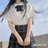 【JK制服官方】元?dú)馍倥甹k制服裙正版女套裝學(xué)生裝學(xué)院風(fēng)日系女裝jk制服少女校供感全套 雪松+短袖襯衫+領(lǐng)花 M【尺碼偏小】 曬單實(shí)拍圖