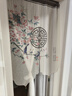 幸福布滿家現(xiàn)代中式門(mén)簾隔斷簾家用半透明透景簾子臥室廚房衛(wèi)生間免打孔布簾 花鳥(niǎo)組合簾 80*200cm【送伸縮桿】 曬單實(shí)拍圖