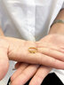 中國黃金（CHINA GOLD）黃金戒指女新款足金蝴蝶結戒指開(kāi)口調節指環(huán)結婚送女朋友生日禮物 足金戒指 約2.1g 曬單實(shí)拍圖