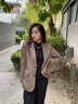 伊婭莎休閑小西裝外套女春秋時(shí)尚修身顯瘦小個(gè)子短款氣質(zhì)開叉西服女上衣 (常規(guī))咖色西裝 XL 推薦115-125斤 曬單實(shí)拍圖