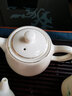 古德窯功夫羊脂白玉泡茶壺泡茶茶具家用客廳輕奢高檔辦公室喝茶茶壺單壺 JD羊脂玉（描金純白）-井欄壺 曬單實(shí)拍圖