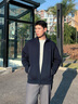 TOMMY HILFIGER25秋冬男裝雙面布休閑運動(dòng)立領(lǐng)寬松亞洲版開(kāi)衫衛衣外套 藏青色DW5 XL 曬單實(shí)拍圖