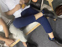 羅蒙九分褲男夏季薄款休閑褲男士彈力商務西裝褲修身顯瘦9分褲子男褲 寶藍【單條】 32 曬單實拍圖