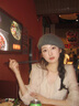 CHALL KITTY羊絨帽子女冬季時(shí)尚女士保暖針織毛線帽報(bào)童帽2025新款送女生女友 淺灰色-高端品牌禮盒裝高級(jí)感 曬單實(shí)拍圖