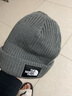 The North Face 北面針織帽男女通用款25秋冬款戶(hù)外運動(dòng)帽時(shí)尚保暖毛線(xiàn)帽子8CGZ DYX灰色 OS/帽圍48.2cm 曬單實(shí)拍圖