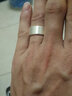 倔匠 99足銀男士戒指女情侶素中指食指戒寬面拉絲光面 簡(jiǎn)約潮情侶光圈 16號(手指周長(cháng)56MM） 曬單實(shí)拍圖