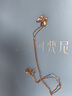 阿梵尼 項(xiàng)鏈女18K金鉆石吊墜女粉貝蝴蝶鎖骨鏈(不含金鏈) 曬單實(shí)拍圖