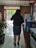 晨芙小西裝外套女商務(wù)職業(yè)裝西服套裝職場(chǎng)正裝氣質(zhì)白領(lǐng)工裝面試工作服 麻灰色西裝+褲+裙+黑襯衫 2XL 建議120-130斤 曬單實(shí)拍圖