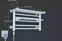 松下（Panasonic） 電熱毛巾架 智能恒溫電加熱除濕消毒殺菌 壁掛式浴室防潮烘干機 【1人居】白色左出線J0330LCW 曬單實拍圖