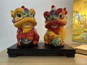 翊珗（YIXIAN）醒獅擺件舞獅石灣公仔陶瓷非遺裝飾工藝品定制高端商務(wù)伴手禮品 恭喜發(fā)財(cái)禮盒裝【順豐快遞】 曬單實(shí)拍圖