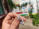 喜鉆真鉆附證書(shū)-鉑金鉆石戒指公主方鉆戒女求婚結婚鉆石戒指生日禮物 GIA證書(shū)-鉑金共55分F色VVS2 曬單實(shí)拍圖