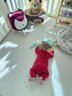 babylove嬰兒連體衣純棉秋裝紅色喜慶衣服滿(mǎn)月寶寶哈衣爬服送禮衣服 曬單實(shí)拍圖