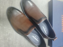老人頭皮鞋男牛皮秋冬季男士皮鞋商務(wù)正裝高端男鞋德比鞋男休閑棉皮鞋 SN21102-3棕色[四季款] 39 [此款偏大一碼] 曬單實(shí)拍圖