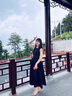 燕潯黑色背心連衣裙女2025夏季輕奢赫本風(fēng)釘珠晚禮服高級感a字長裙 黑色 L (建議110-125斤) 曬單實(shí)拍圖