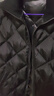 哥弟真的好（GIRDEAR）女裝菱格壓紋中長(zhǎng)款鴨絨羽絨服女A400742 黑 M (3碼) 曬單實(shí)拍圖
