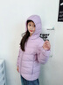 笛莎（DEESHA）童裝女童輕薄羽絨服2025秋冬新款女寶寶短款三防輕盈保暖外套 霧紫 110 【充絨量：37.1g】 曬單實(shí)拍圖