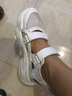 卓履（zhuolv）品牌運(yùn)動(dòng)涼鞋女真皮夏季新款厚底ins老爹鞋透氣鏤空內(nèi)增高洞洞鞋 白色 36 曬單實(shí)拍圖