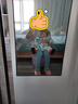 papa爬爬冬季男女寶寶夾棉連體衣嬰兒棉爬服外出保暖純棉可愛(ài) 淺藍色 80cm 曬單實(shí)拍圖