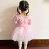 舞東方（E．Dance）兒童舞蹈服長(cháng)袖秋冬季芭蕾舞裙幼兒考級練功服女童中國跳舞裙服裝 粉色【長(cháng)袖】 105 (高101-105cm 重22-25斤) 曬單實(shí)拍圖