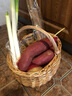 豪金聚竹藍 柳條編織筐籃子 竹編手提戶(hù)外野餐籃收納筐藤編田園水果籃 原木色【中號】 曬單實(shí)拍圖