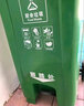 天樞垃圾桶大號腳踏240升大容量商用酒店物業(yè)廚房廚余室外戶外環(huán)衛(wèi)掛式車用分類帶蓋帶輪果皮箱綠色廚余垃圾 曬單實(shí)拍圖