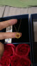 中国黄金（CHINA GOLD）黄金项链女款足金镂空莫比乌斯吊坠情人节母亲节礼物送女友送妈妈 约3.1-3.2g+玫瑰礼盒 实拍图