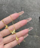 初享（CHUXIANG）仿沙金蝴蝶流蘇項鏈女黃銅鍍金蝴蝶套鏈時(shí)尚氣質(zhì)鎖骨鏈金店同款 蝴蝶流蘇套鏈 A27-201 曬單實(shí)拍圖