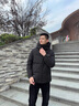 京西藍(lán)靛冬季新款90白鴨絨連帽羽絨服男潮牌字母刺繡短款加厚保暖休閑外套 黑色 L 推薦體重120-140斤 曬單實(shí)拍圖