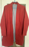 末真中長(cháng)款唐裝男士中國風(fēng)純色潮流休閑男裝外套春季新品男士古裝風(fēng)衣 紅色 L 曬單實(shí)拍圖