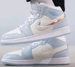 耐克（NIKE）【潮】女鞋Air Jordan中高幫aj1減震休閑透氣防滑運動籃球板鞋 FQ9117-400 冰雪奇緣 36 曬單實拍圖